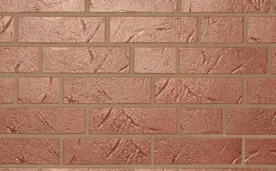 Клинкерная фасадная плитка ABC Antik Weinrot рельефная NF8, 240*71*8 мм